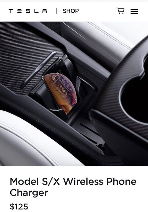 Carregador wireless Tesla Model S