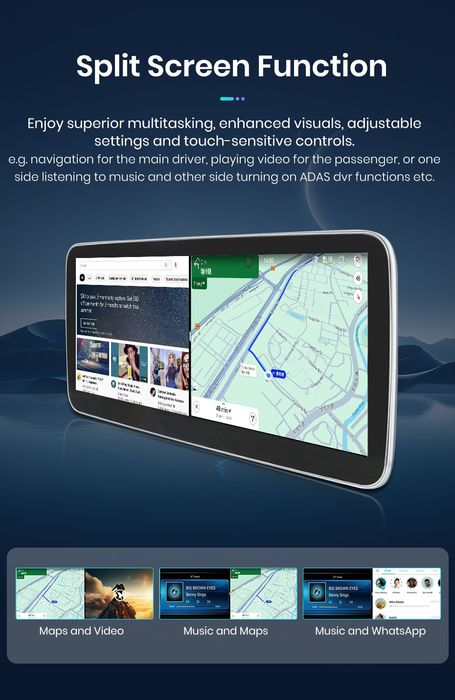 Rádio 10,25" android CARPLAY mercedes Classe A GLA W176 C117 x156 NOVO