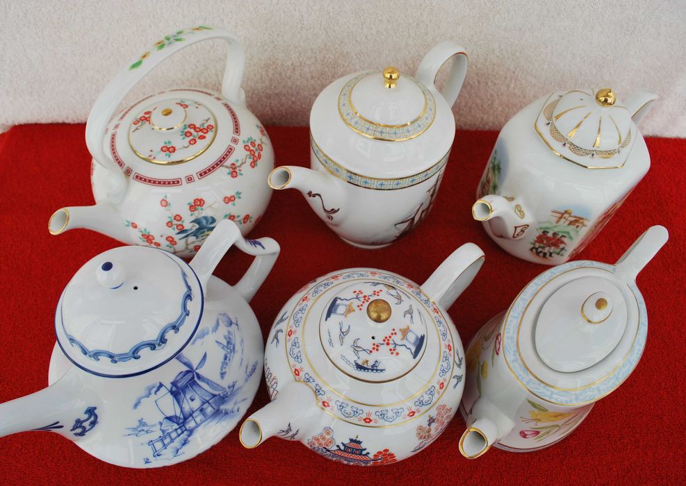 Bules da Rota do Chá - Coleção Completa de 6 bules