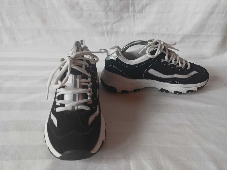Skechers roz. 37 /UK 4/- dł. wkł. 24 cm-skóra