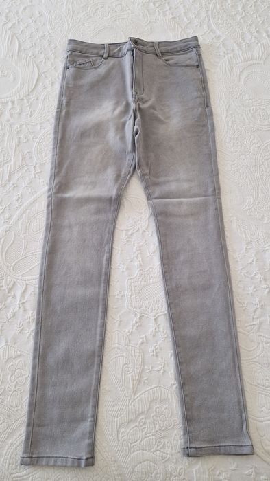 Calças ganga skinny Lefties cinza tamanho 40