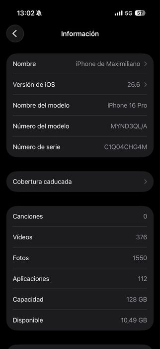 Iphone 16 pro 128gb