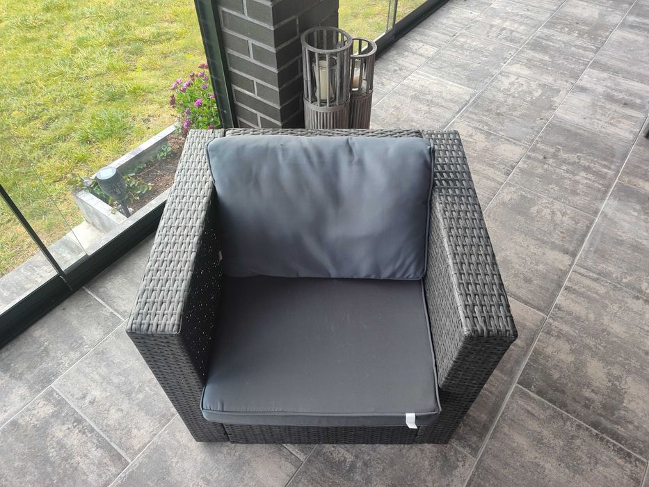 テクノガーラ　2個セット Zestaw wypoczynkowy taras 8 osób Stefano Grande antracyt