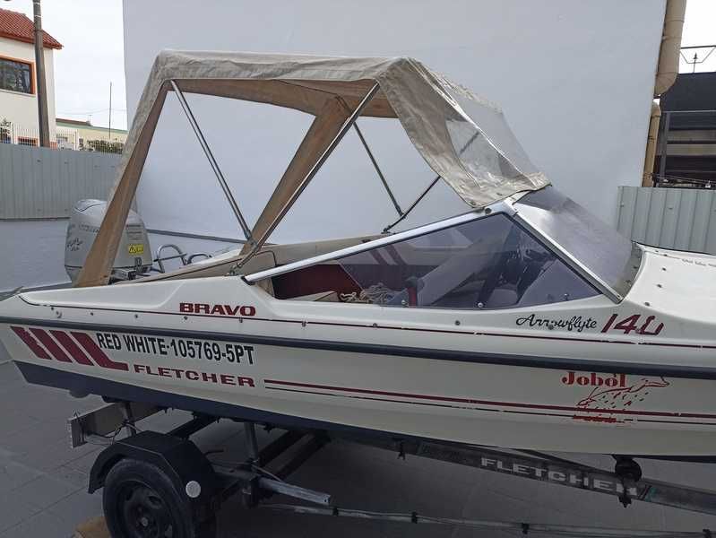 Barco recreio/pesca Fletcher 4.3m motor Honda 40cv 4T - RESERVADO