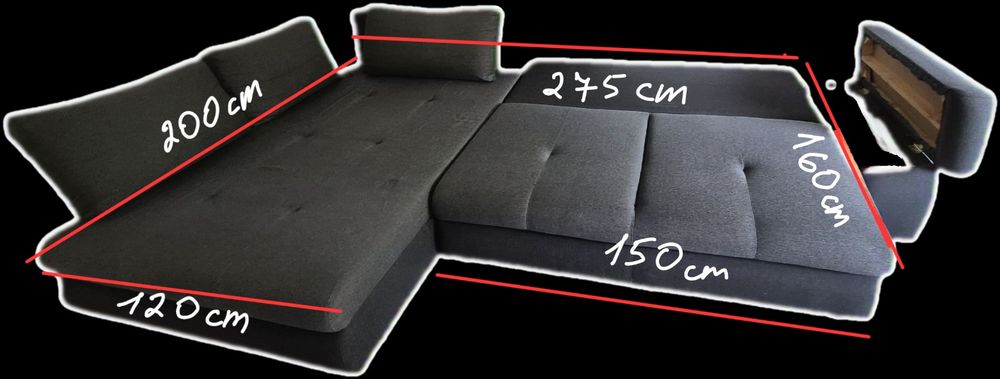 Sofa, narożnik, sofa z funkcją spania