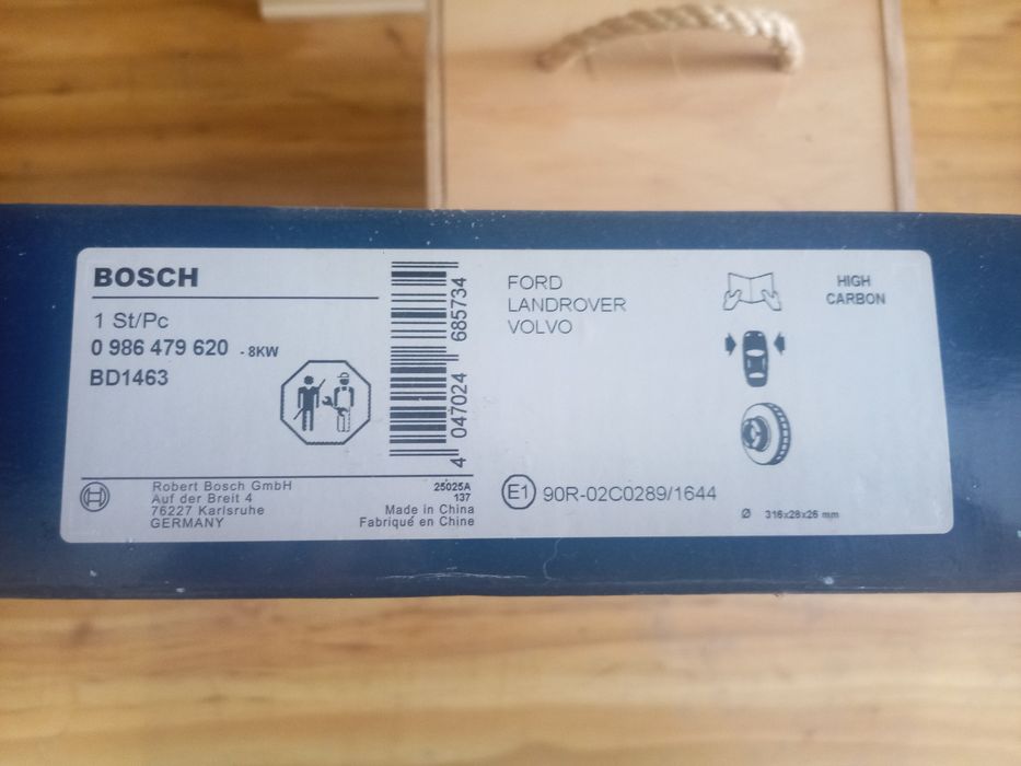 Discos de travão Bosch