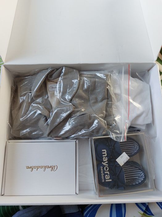 Strój na chrzest, garnitur