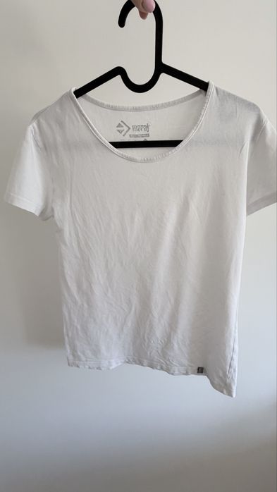 Biały t-shirt bluzka damska M Moraj