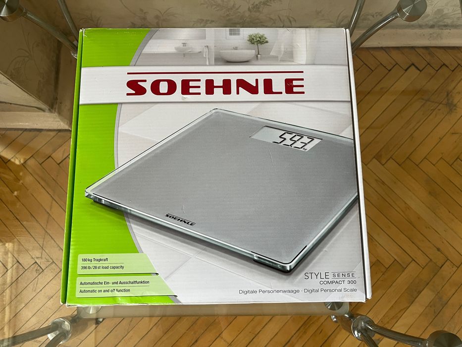 Электронные напольные весы Soehnle Style Sense Compact 300 made in Germany.