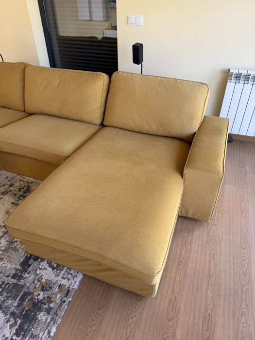 Sofá IKEA KIVIK 3 lugares + chaise longue – capa personalizada