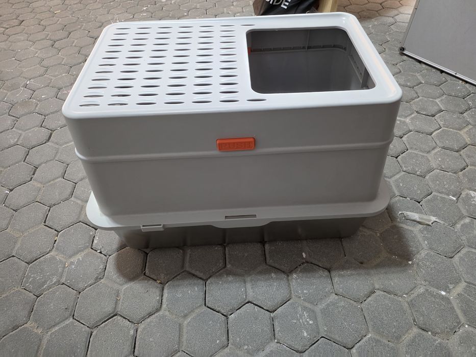 Caixa areia gatos aço inox xxl