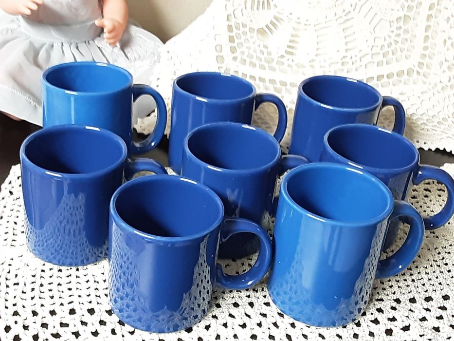 8 Blue Ceramic Mugs436943457617203201