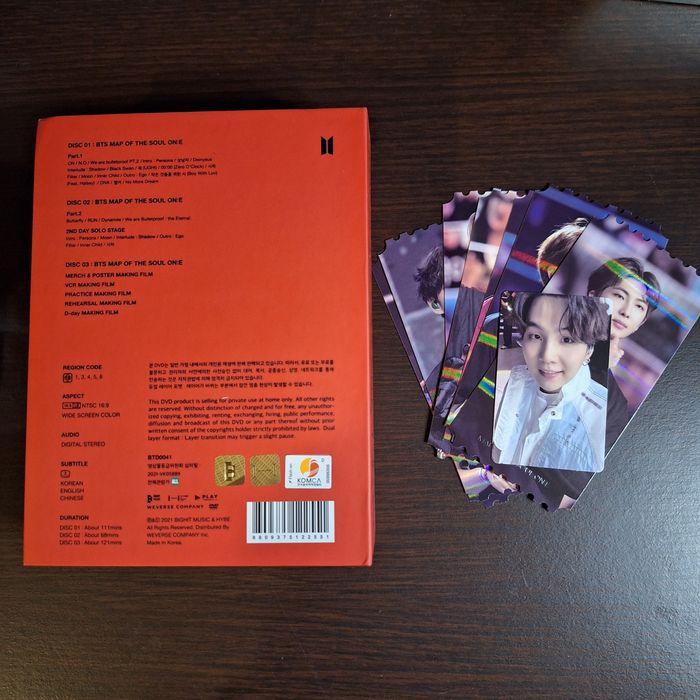 BTS Dvd Map of the Soul c/photocard