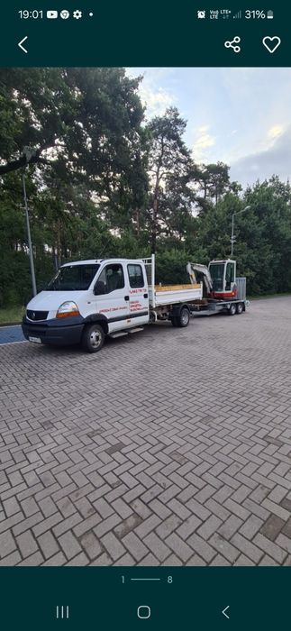 Usługi minikoparka,koparka,młot wyburzeniowy, Wywrotka 3.5t