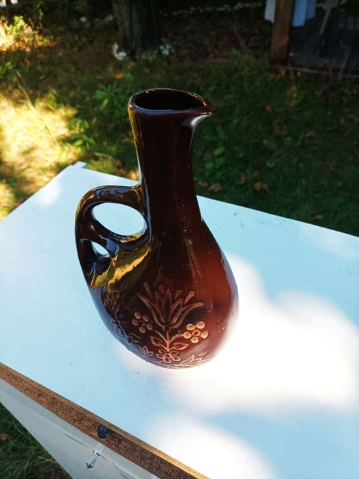 Flakonik karafka dzbanuszek kamionka ceramika PRL vintage