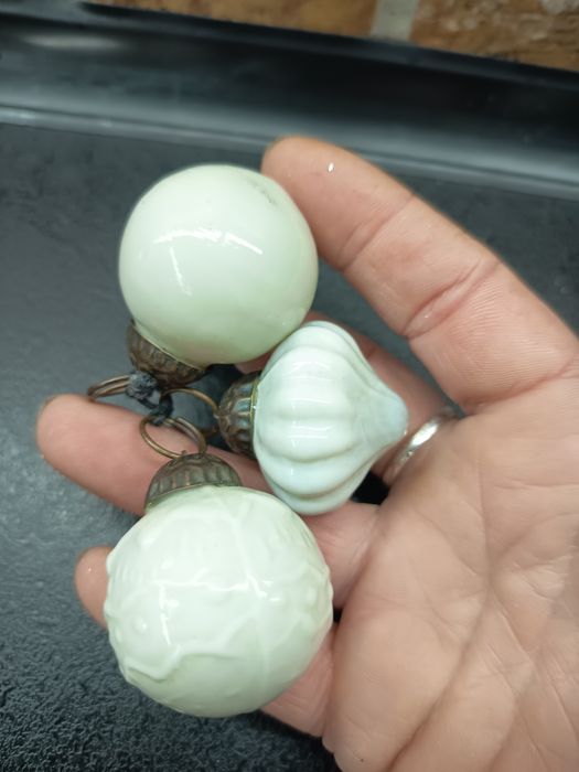 Zawieszki bombki na choinkę retro 3 szt