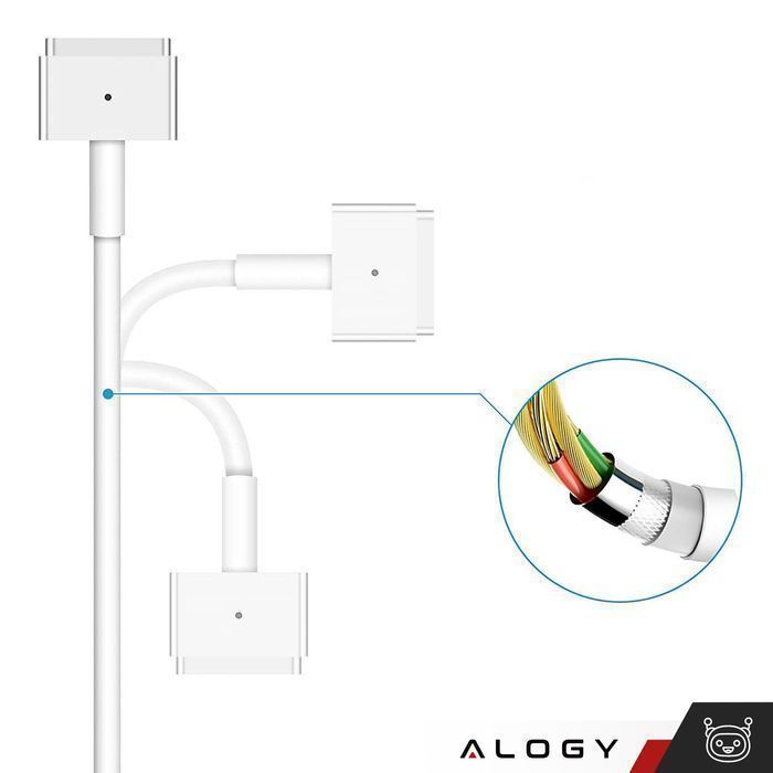 Ładowarka do MacBooka Alogy Charger Zasilacz do Apple MacBook MagSafe