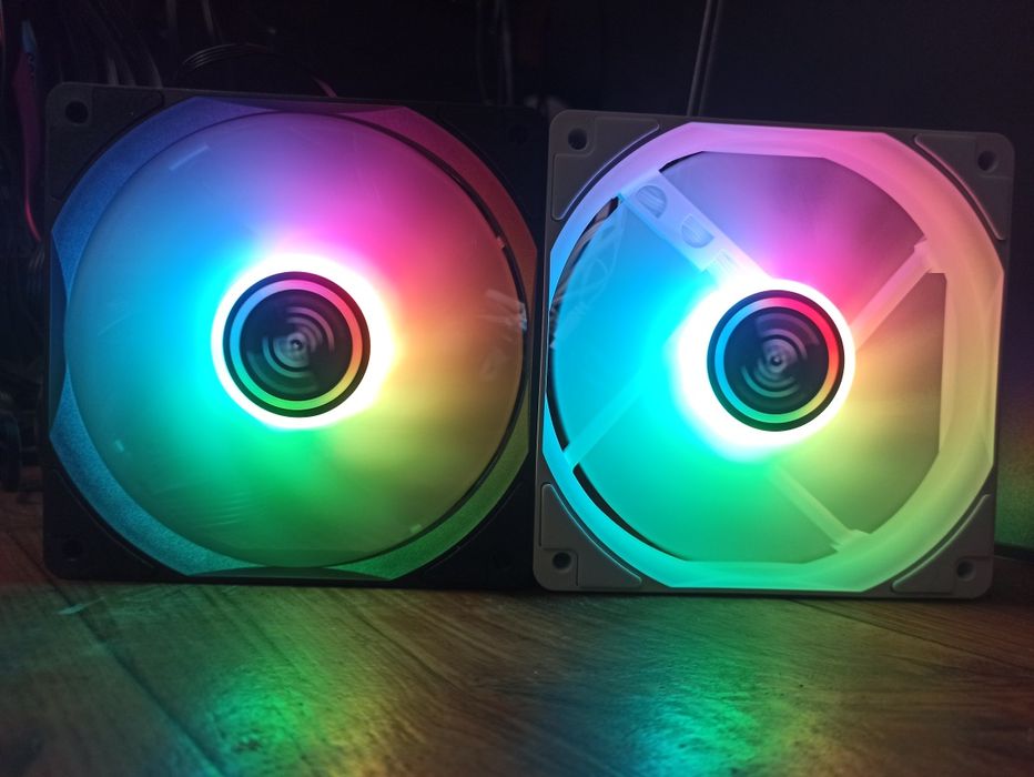 Wentylator JEYI 120mm aRGB / PWM Aura Sync RGB - biały