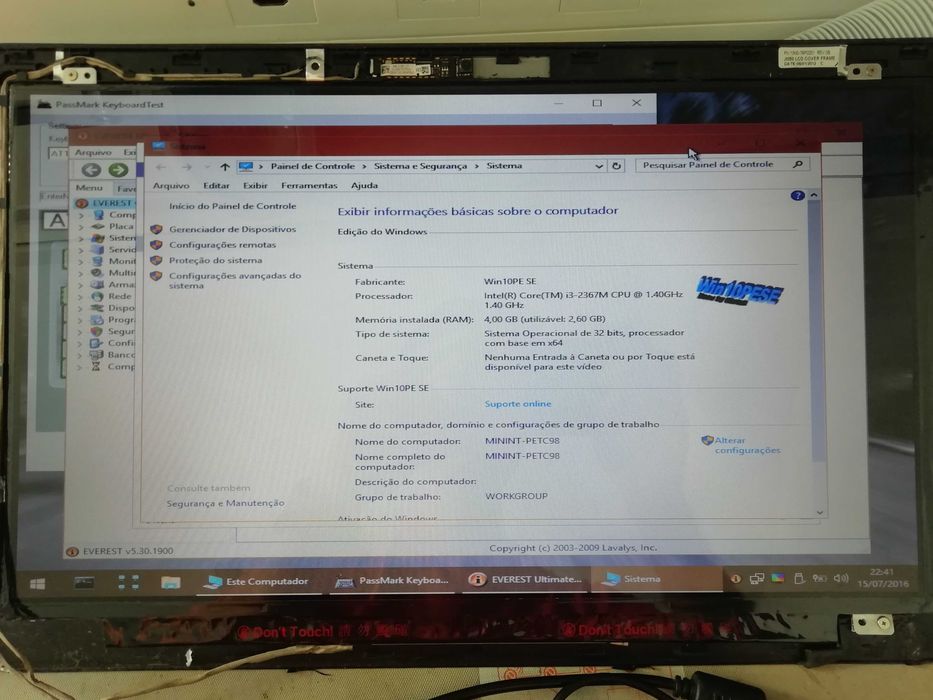 Peças Portátil Acer Aspire M3 Series MA50