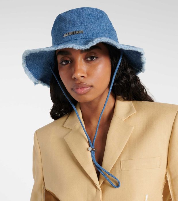 Панама Jacquemus Le Bob Artichaut Blue \ Yellow \ Olive \ Denim \ Purple