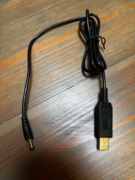 Кабель живлення для роутера 9V від павербанку USB-DC