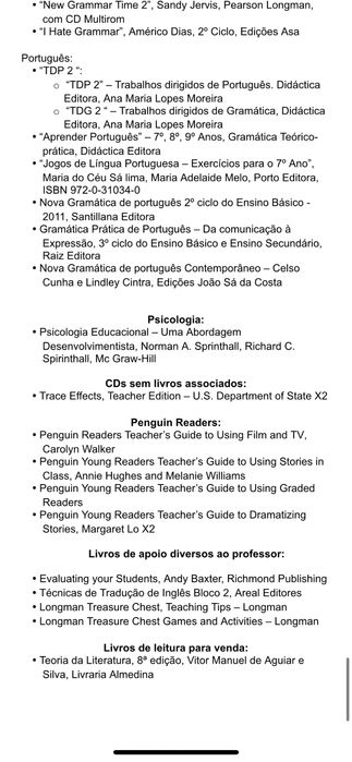 Vendo livros e manuais escolares !