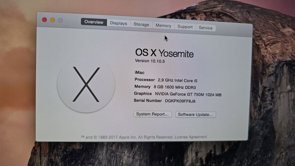 Apple iMac 27" - Intel i5 / 8 GB RAM / 1 TB