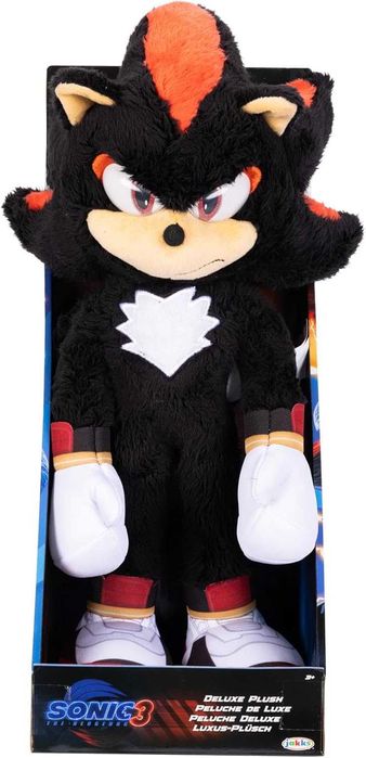 Їжачок Сонік 3 Шедов Sonic 3 Movie Shadow Deluxe Plush 33 см Jakks