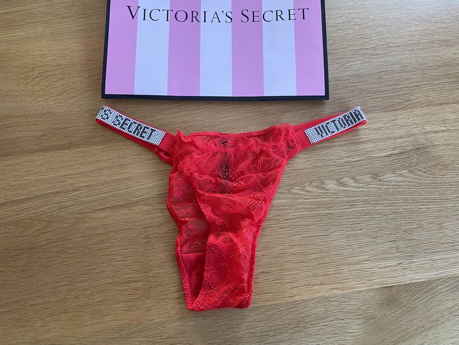 NOWE majtki Victoria’s Secret rozmiar L cyrkonie