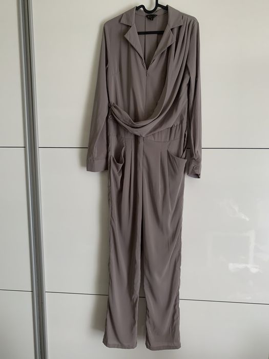 -70% Zestaw kombinezon damski 38 M cielisty elegancki wizytowy