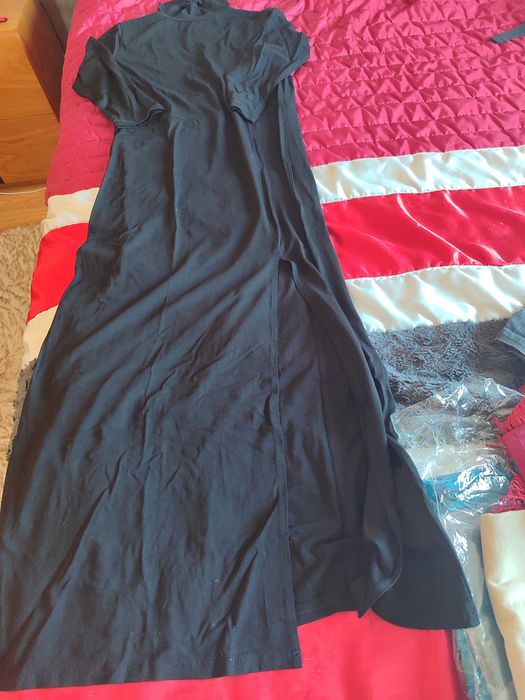 Vestido preto comprido