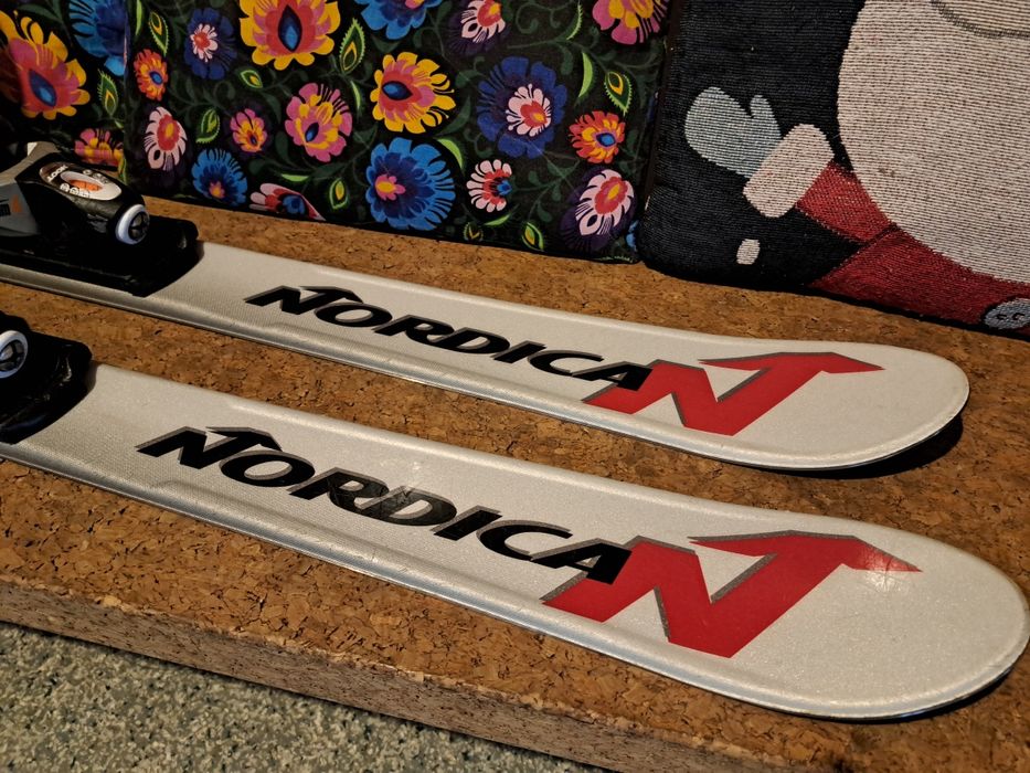 komplet narty Nordica Team 120 cm + buty Tecno 35 - 36