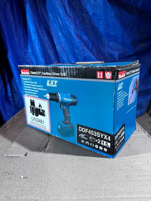Дрель Makita DDF453SYX4 та Дрель ударна Makita DHP484RFJ , нові!