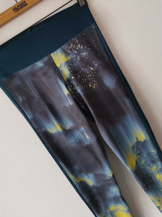 Adidas legginsy sportowe damskie print wzór IDEAŁ ORYGINAŁ S
