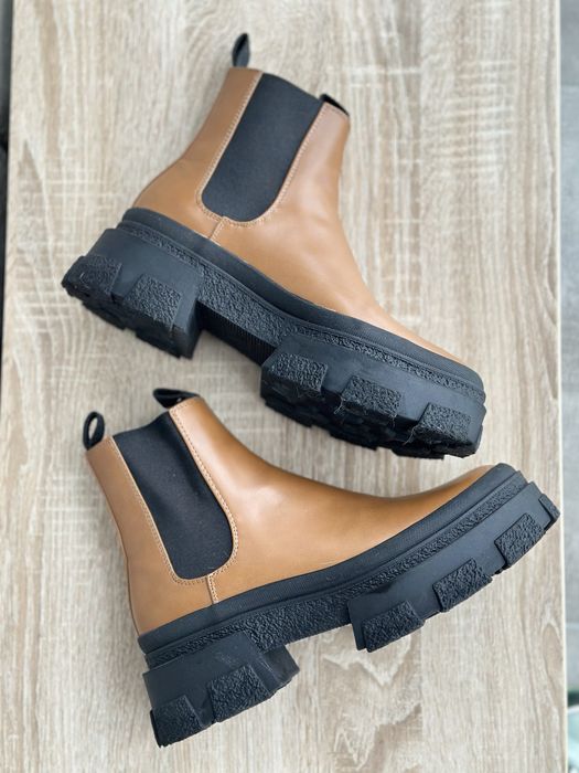 Челсі, ботинки, черевики коричневі Zara 36/37 розмір