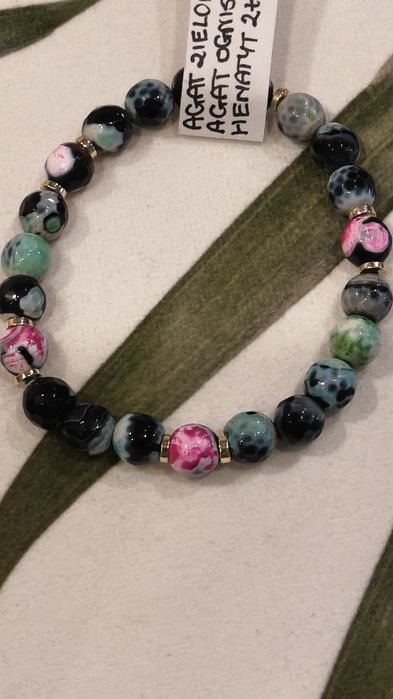 Bransoletka z naturalnych kamieni Agat