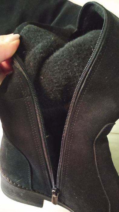 Сапожки евро зима, замш
