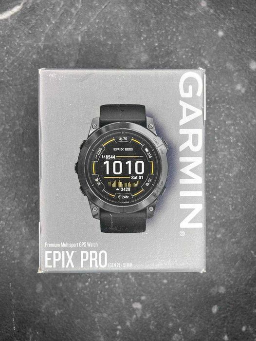 Смарт-годинник Garmin Epix Pro Gen 2 51mm Slate Gray w. Black Band (010-02804-20/21)
