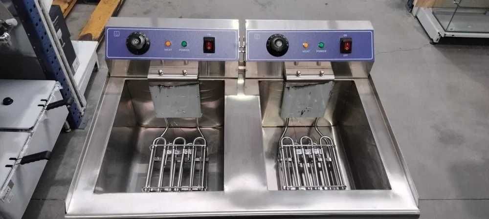 Fritadeira Elétrica Dupla 16+16L – NOVA