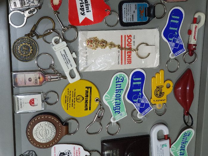 Colecção de porta-chaves antigos, 70, 80 e 90