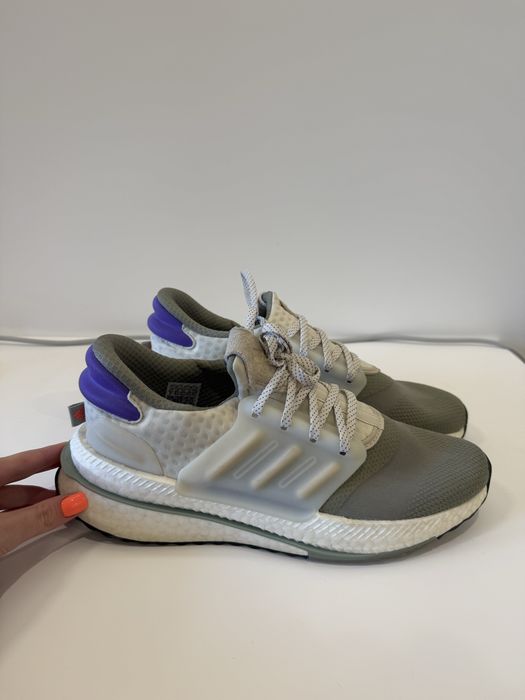 adidas X_PLRBOOST (олива/фіолетовий Boost)