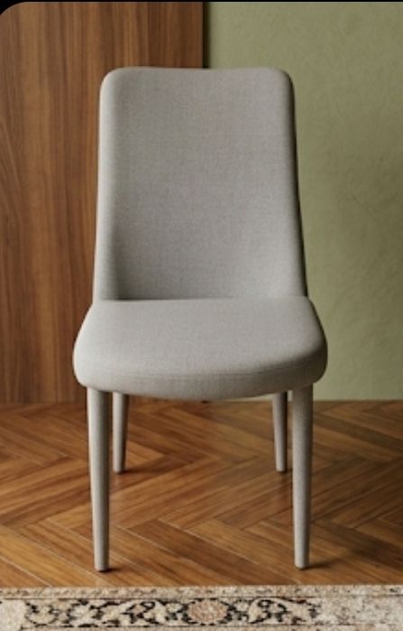 Cadeira Estilo Nórdico / Escandinavo - Tecido Cinzento