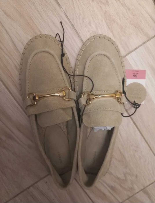 Шкіряні  еспадрильї /лофери 36р