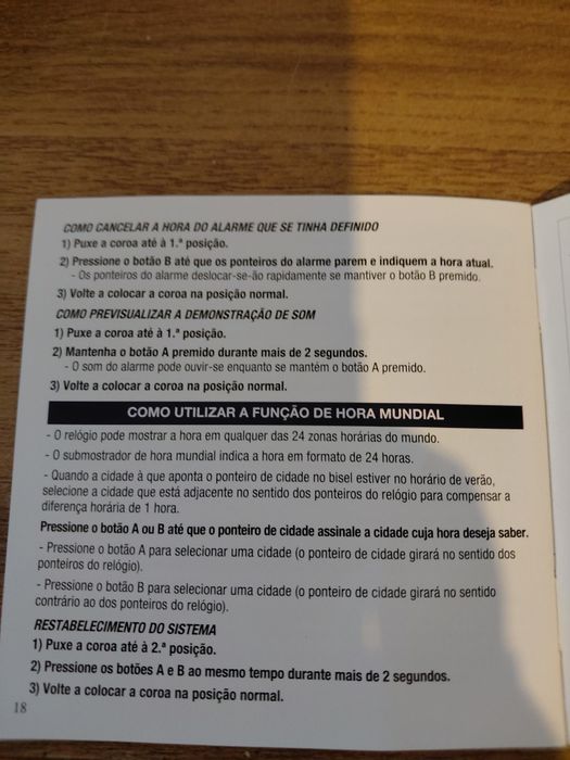 Relógio suíço automático Word time