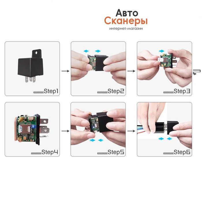 Автомобильный трекер CJ730 Plus (v9-v95) в реле GPS 2G/4G