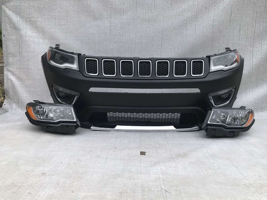 Бампер Jeep Compass фары джип компас 2017 55112714AG