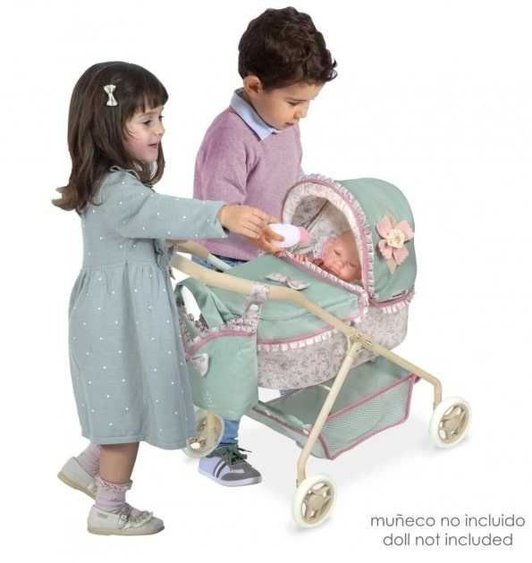 Детская коляска для кукол DeCuevas 86045 Прованс с сумочкой, корзинкой