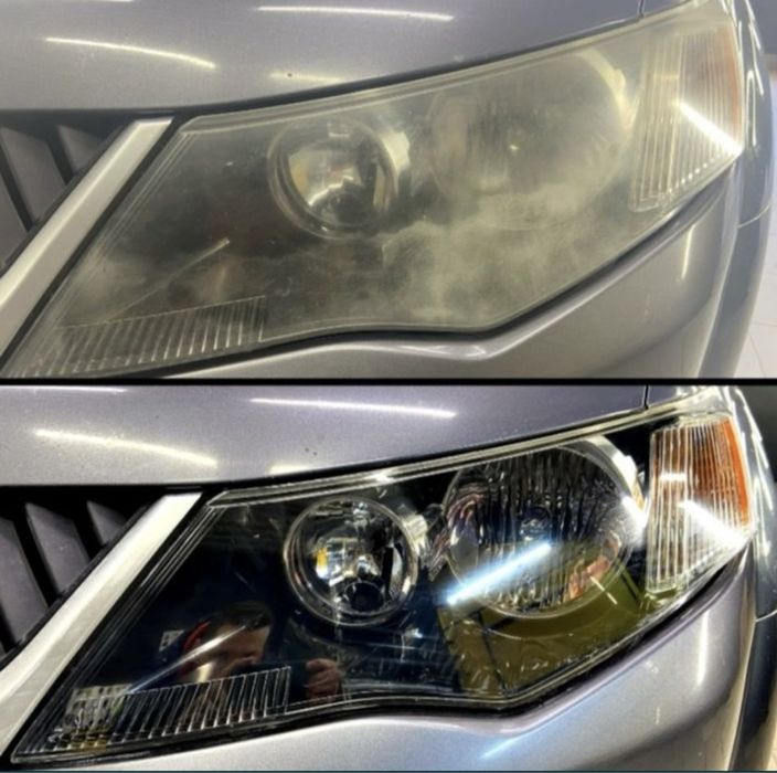 Полировка фар. Полірування фар. Облейка фар. Бронепленка на фары.