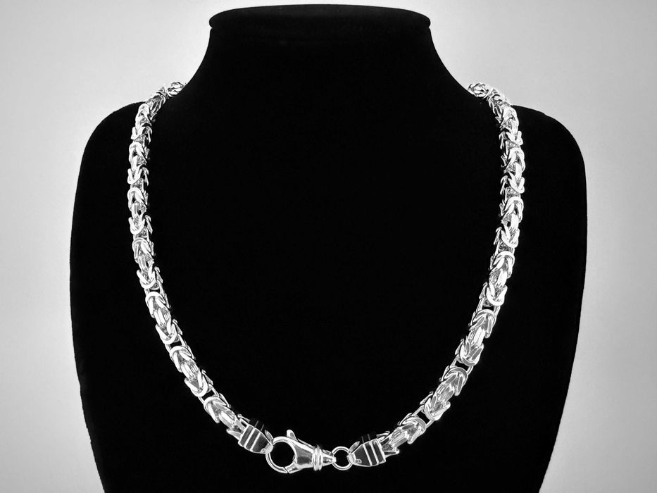 Srebrny Łańcuszek splot Królewski 55 CM 98 GRAM ! PR. 925 Okazja !