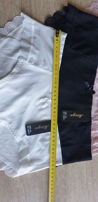 4×Damskie majtki figi w prążek 2XL
